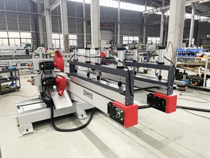 Fish bone floor sawing machine