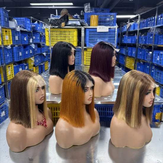 2x6 Closure Lace Bob Wig 10 Inch Raw Indian Temple Hair Human Wig