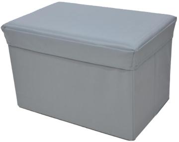 gray storage stool-L