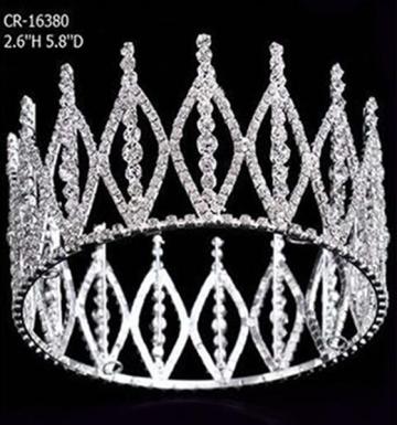 Full Round Clear Rhinestone Beauty Pageant Crown