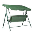 Прочные металлические садовые качели 3-местного дизайна