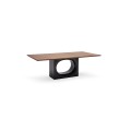 Diseño de mesa de comedor Mesas de muebles para el hogar modernos Venta caliente Al Manitizas Panel Simple Mesa de comedor de madera Juego de mesa italiana