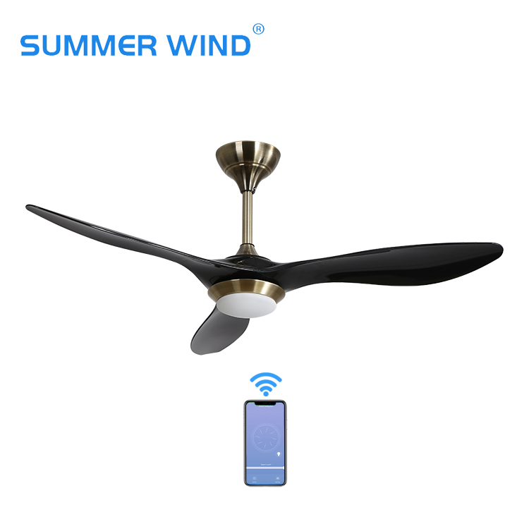 High quality modern black led ceiling fan light