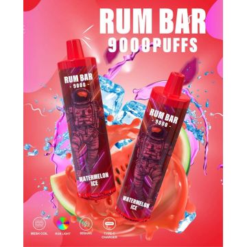 Original Hot Selling Rum Bar 9000 Vape descartável