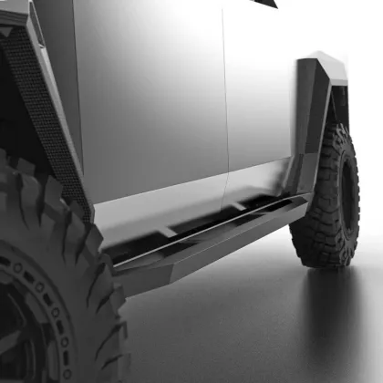 Custom Te-sla CYBERTRUCK Steel Rock Sliders Side Nerf Bars