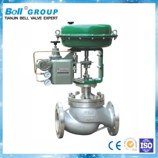 pneumatic diaphragm steam globe valve 2"