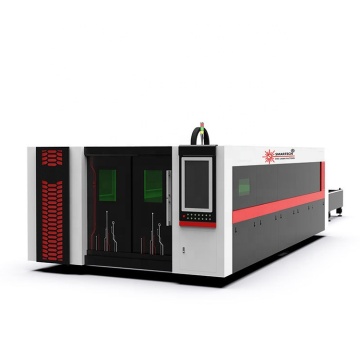 Factory Price Fiber Laser Cutting Machine with Safety Cover and Exchange Table by Cooper Gold