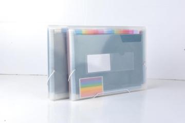 Assorted positions water resistant expanding folders