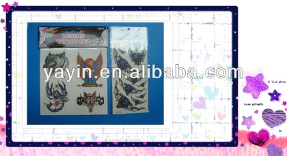 Non-toxic temporary water transfer body art sticker/skin tattoo sticker/body sticker/ safe tattoo sticker for kids