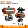 3 Way Pneumatic Ball Valve Stainless Steel 304