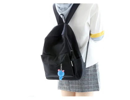 Custom solid color canvas backpack backpack