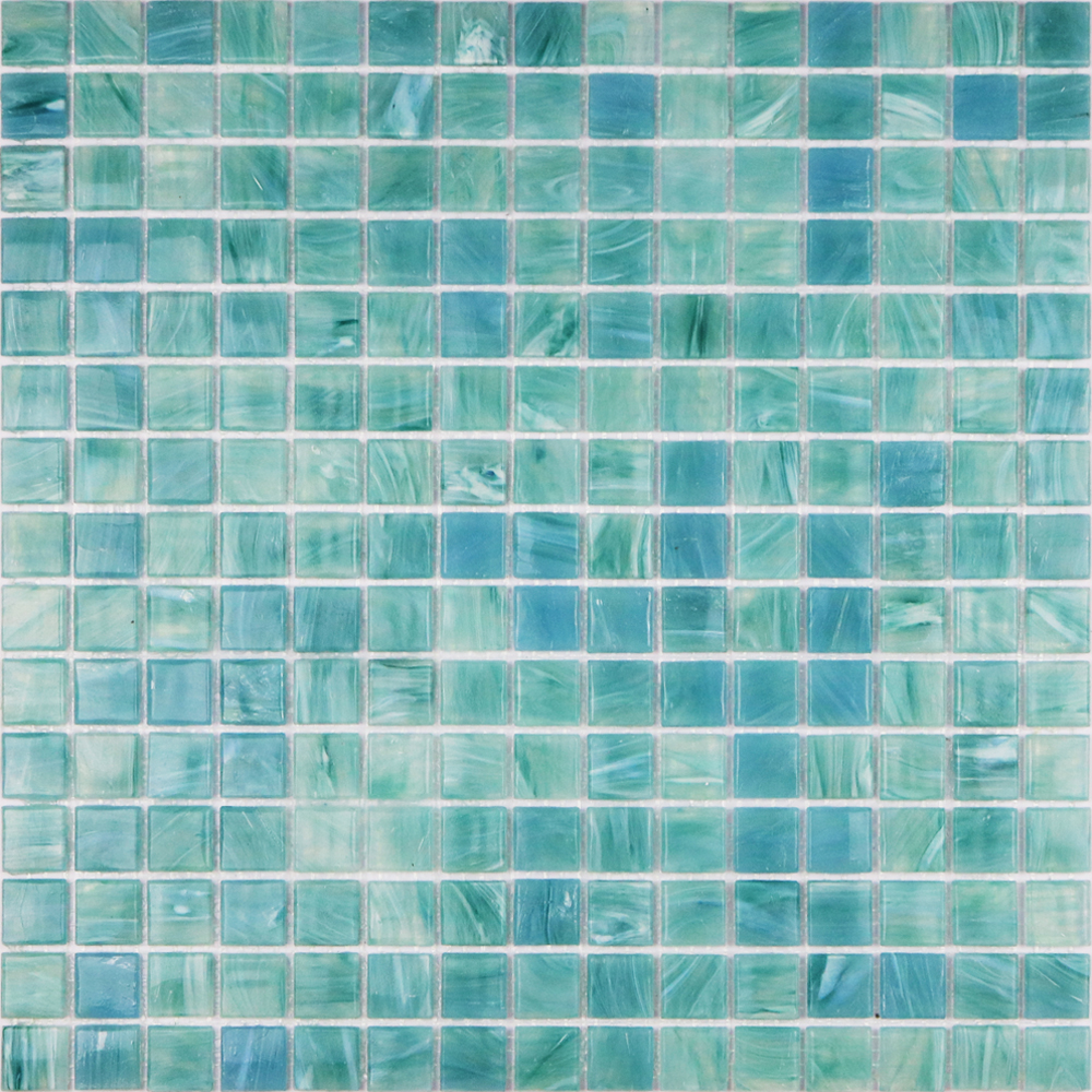 Anti-shedding swimming pool watercolor glass mosaic