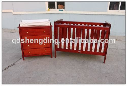 Solid Wood Safety Baby Cot