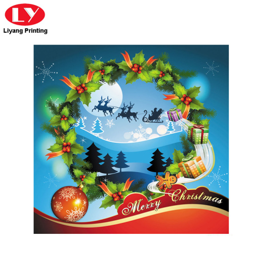 Merry Christmas Gift Card Daabacaadda Desgin Custom