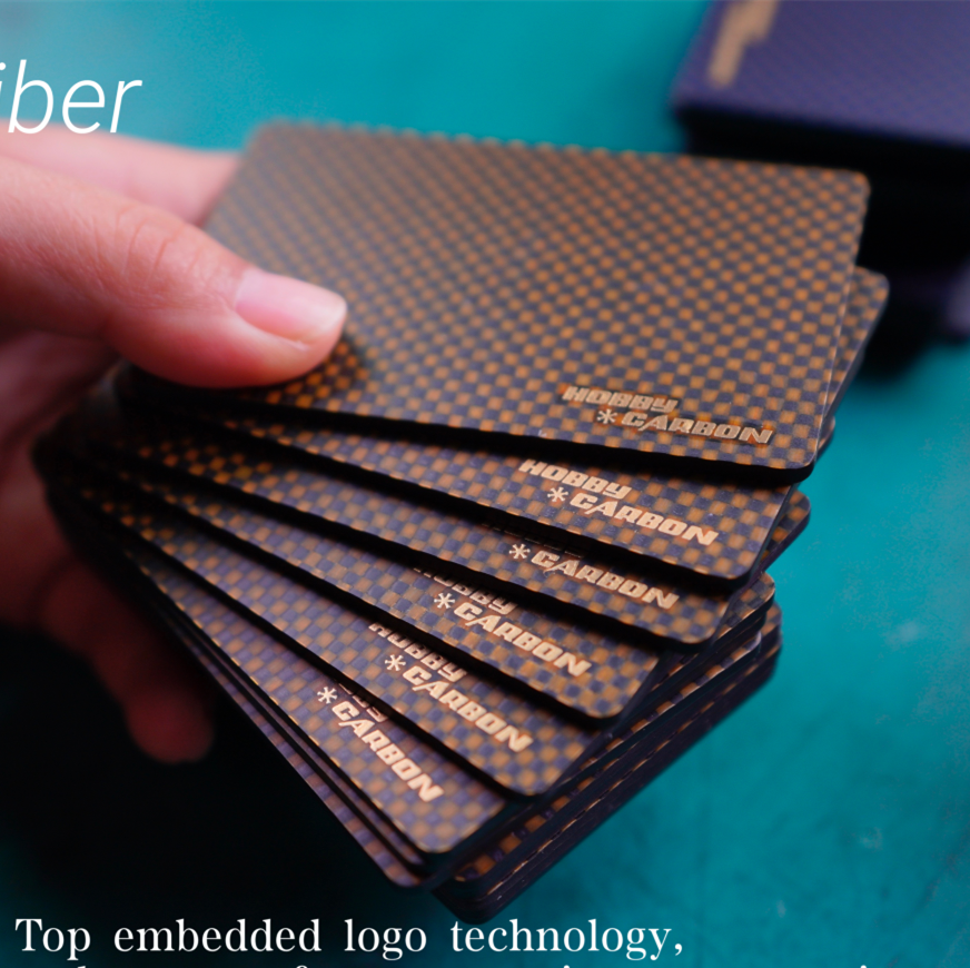 Real carbon fiber texture slim wallet