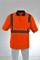 Orange Hög Viz Klass 3 Reflekterande Säkerhet Kortärmad skjorta