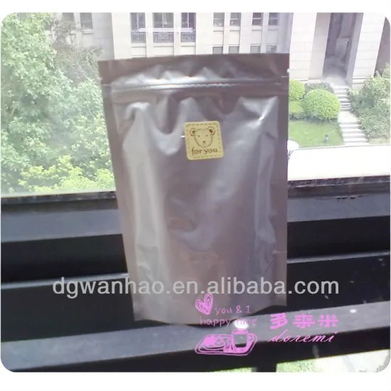 Herbal tea stand up aluminum foil zip lock bags