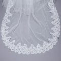 Long Bridal Veil Lace Appliques Edage Wedding Accessory 285*185 CM Marry Cathedral Veil Velos Wedding Veil De Novia Mantilla