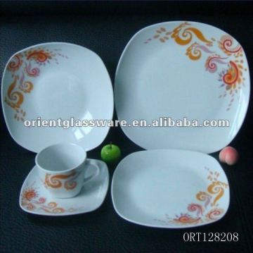 ceramic plate with fancy decal