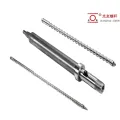 Bimetallic long-life tungsten-carbide-coated injection molding machine screw at bariles