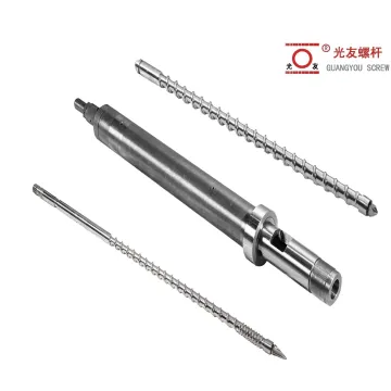 Bimetallic long-life tungsten-carbide-coated injection molding machine screw at bariles