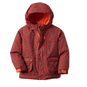 Children's printed snow jacket, stay dry and warm while playing outdoors