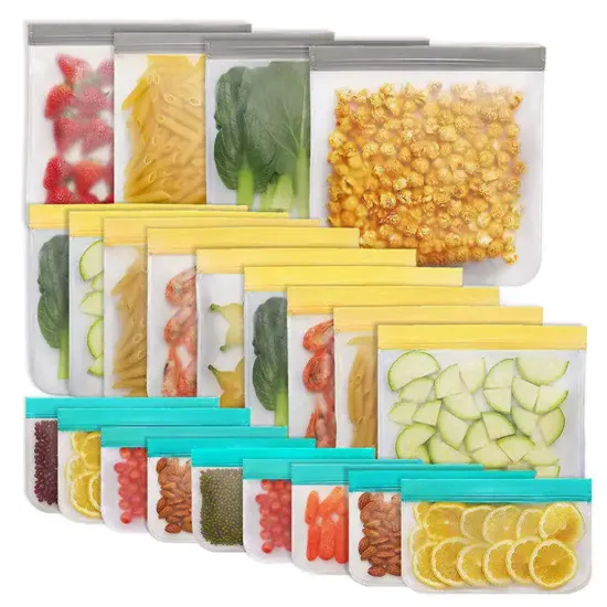 Leakproof Reusable Silicone Airtight Containers for Food Preservation