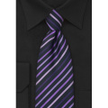 Cravate en soie tissée à rayures personnalisé