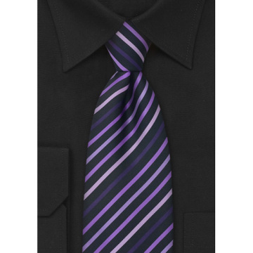 Custom Striped Woven Silk Necktie