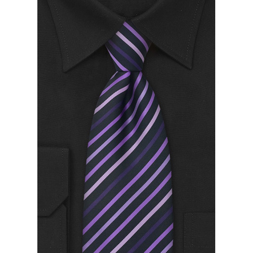 Προσαρμοσμένη ριγέ υφαντά γραβάτα μετάξι