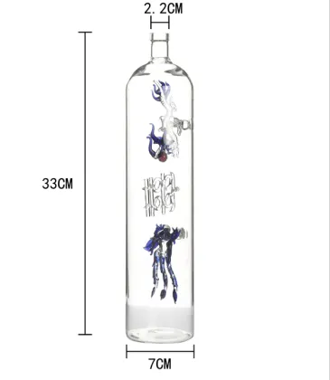 Glass liquor bottles vodka glass bottle