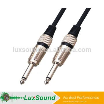6.3mm guitar cable, 6.35 jack instrument cable with color collar