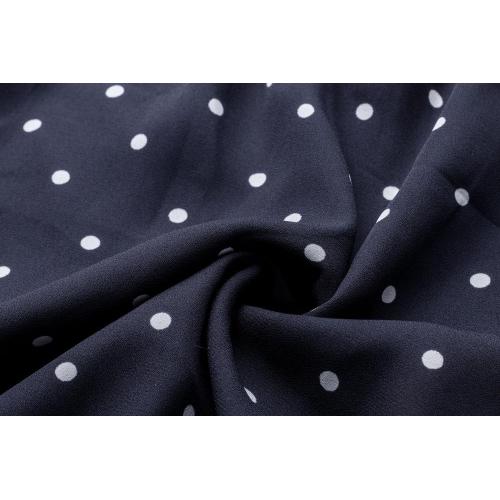 Floral Chiffon Dress Sexy dot Print Dress Women's smocking maxi Dress Supplier