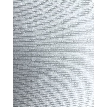 57% Cotton 38% Polyester 5% Spandex Rib Fabric