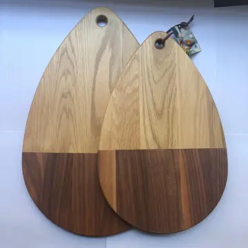 Oak wood chopping board with hole