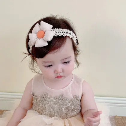Wholesale Kids Hair Accessory Flower Headband for Newborns