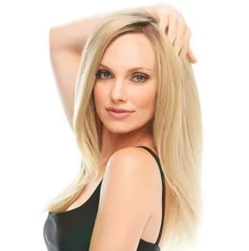 Aishili gold long synthetic wigs Silky straight hair for Platinum Blonde woman Wholesale fashion wig