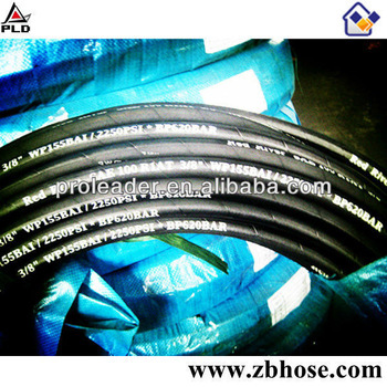 Hydraulic rubber hose pipe with one high tensile steel wire braid and heat resistant hose SAE100R1AT