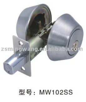 Metal double open deadbolt lock