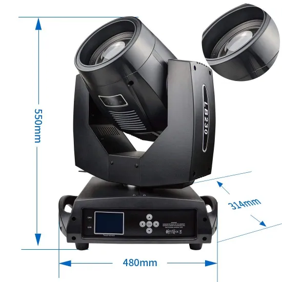 BETOPPER Professional LB230 Moving Head Beam Stage Lighting Euro/ USA Warehouse Delivery ready to ship
