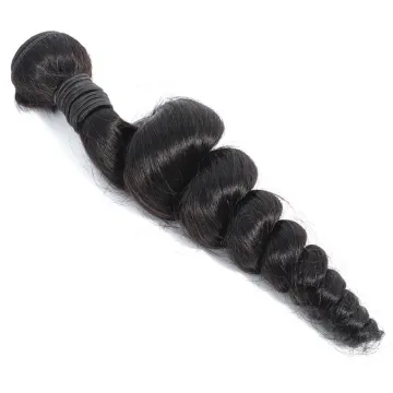 Amzhair Natural Loose Wave Hair Wholesale Price 10A Mink Peruvian Virgin Cuticle Aligned Human Hair Double Weft Bundle Extension
