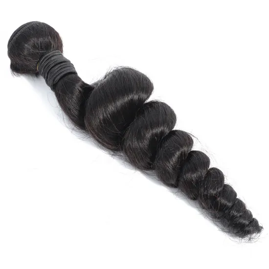 Amzhair Natural Loose Wave Hair Wholesale Price 10A Mink Peruvian Virgin Cuticle Aligned Human Hair Double Weft Bundle Extension