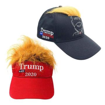 Mens Wig Hat Trump Election Cap Baseball Cap Women Activity Cap Outdoor Leisure Cap Sun Visor Female Wholesale