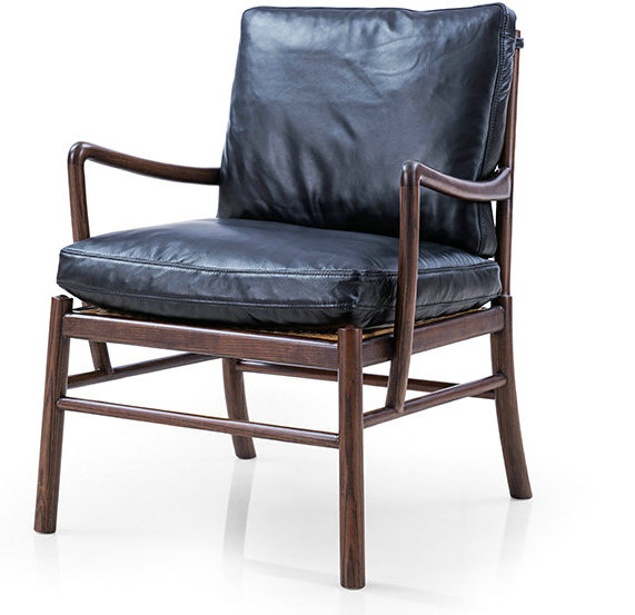 Moderner klassischer Wanscher OW149 Colonial Lounge Chair