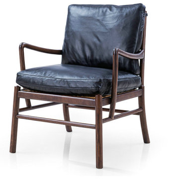 Moderner klassischer Wanscher OW149 Colonial Lounge Chair