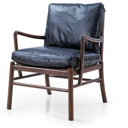 Classique moderne Wanscher OW149 Colonial Lounge Chair