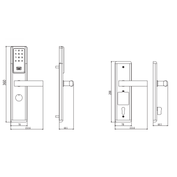 Kunci bluetooth Apartment ACTOP