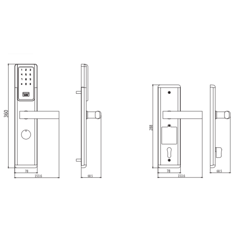 Khóa cửa điện tử Bluetooth có remote