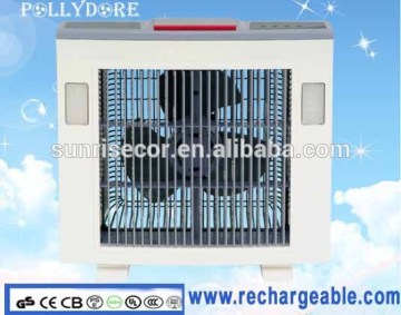 Portable fan Rechargeable Table Fan Solar Fan With LED Light and battery Made In China XTC-588
