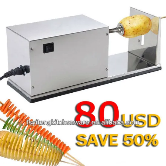 Electric Automatic Tornado Twister Potato Slicer Maker Machine
